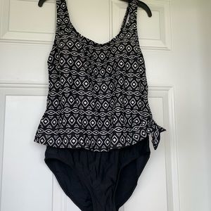 One Piece Bathing Suit by Island Pearls - size 10